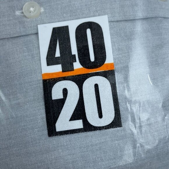 Proper Cloth Mens Button-Down Shirt Size 2XL Light Gray 4020 - Picture 6 of 7